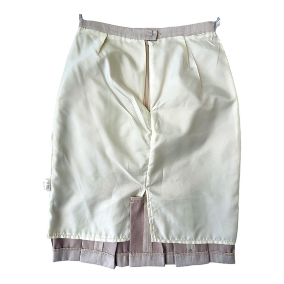 Pencil Skirt Grey/Beige women's Size Small - EUR 34 - Picture 7 of 7